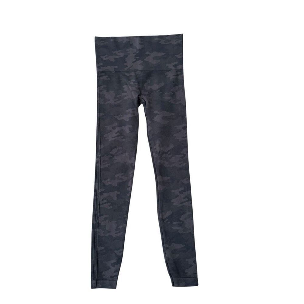 SPANX LOOK AT ME NOW BLACK/dark greenCAMO LEGGING seamless size S - Picture 1 of 4